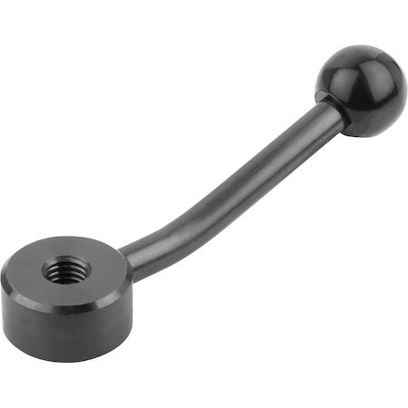 Tension Lever Flat Size:3 M24, A=128, Form:15° Steel, Comp:Thermoset